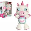 Teddies Jednorožec Chrupík zaspávač plyš/plast na batérie so zvukom so svetlom