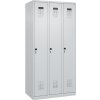 Šatňová skriňa C+P Cabo-Plus, 3 oddelenia, 900 x 500 x 1850 mm, sivá