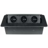 Zásuvka do dosky stola DPM čierna