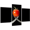 Obraz - paradajka s vidličkami (Obraz 90x60cm)