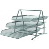 Drôtený stojan s 3 odkladačmi 350x275x278mm strieborný