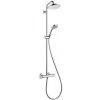 Sprchový systém Hansgrohe Croma na stěnu s termostatickou batériou chróm 27188000