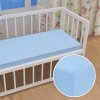 Detské jersey napínacie prestieradlo do postieľky JR-014 Nebesky modré 80 x 140 x 10 cm - do postieľky