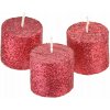Dekoratívna parafínová sviečka Dommio 3 ks
