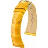 Žltý kožený remienok Hirsch London L 04307073-1 (Aligátorí koža) Hirsch selection 20 mm