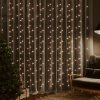 vidaXL LED svetelný záves 3x3 m 300 LED teplá biela 8 funkcií