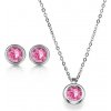 Swarovski e. set náhrdelník a náušnice, Little Joy ružový co1210