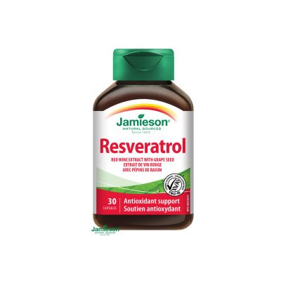 JAMIESON RESVERATROL 50 mg 30 cps