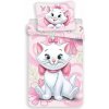 Disney Jerry Fabrics Bavlnené návliečky MARIE CAT pink Bavlna 1x70x90,1x140x200 cm