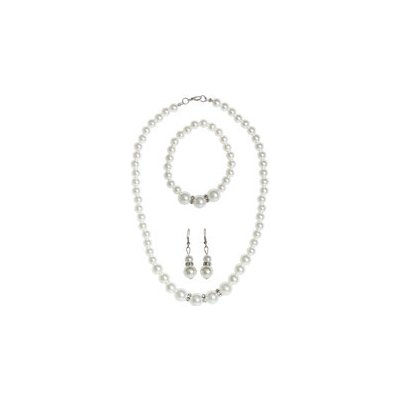 Perlový náhrdelník náušnice a náramok