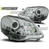 Tuning-tec PREDNÉ SVETLOMETY DAYLIGHT CHROME pasujú na VW POLO 9N3 04.05-09