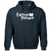 Harry - Espresso Patronum - Oversized mikina pánska Moon - kratšia + širšia - L ( Tmavomodrá (takmer čierna) )