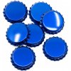 Korunkové uzávery modrá metalíza 26mm 100ks