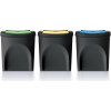 Sortibox Kôš odpadkový triedený odpad 3 x 25 L recyklovaný čierny