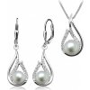 SOFIA perlový strieborný set náušnice a prívesok AEAP3931Z,WFM/R+AESOF-AE003Z,WFM/R