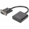 DIGITUS VGA to HDMI Konverter a Audio Full HD 15 cm
