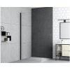 Walk In form&style MODENA 120 cm farba rámu čierna dekor skla číre sklo