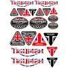 Nálepky moto Triumph (Sada nálepiek)