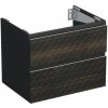 Skrinka pod umývadlo Jungborn TRENTA čiernohnedá 70 x 56 x 49,8 cm TRE DESK SS 70 2Z S LR29