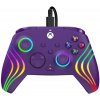 PDP Afterglow Wave, Xbox Series X|S, Xbox One, PC, RGB LED osvetlenie, fialové, káblový ovládač