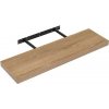 Regalux Nástenná polica XL4, 24 × 80 × 3,8 cm, lamino, dekor dub, XL4 EICHE 80 CM