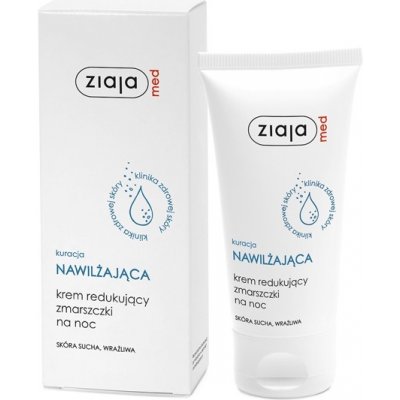 Ziaja Med Hydrating Care nočný protivráskový krém pre citlivú a suchú pleť 50 ml