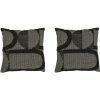 Livarno® Dekoratívny vankúš, 45 x 45 cm, antracitový, 2 kusy (800013074)