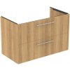 Ideal Standard i.Life B - Umývadlová skrinka 100x63x51 cm, 2 zásuvky, dub T5276NX