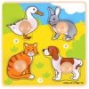 Bigjigs Toys Vkladacie puzzle domáce zvieratká