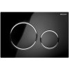 GEBERIT SIGMA20 ovládacie tlačítko, dual flush, čierna lesk /chróm 115.882.KM.1