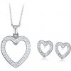 Dámsky set náhrdelník a náušnice srdce Valentín z chirurgickej ocele S892039