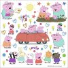 Detská samolepka Peppa Pig v aute
