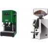 Gaggia Classic E24, green + Eureka Mignon Specialita Compatto, CR chrome