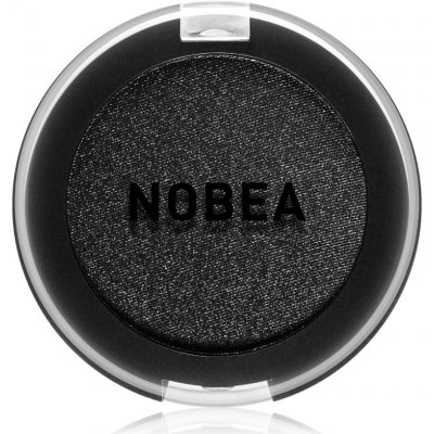 NOBEA Day-to-Day Mono Eyeshadow očné tiene s trblietkami odtieň Black chant 3,5 g