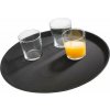 Tácka APS Tácka podnos 40,5 cm, okrúhla, čierna (14775)