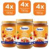Príkrm Sunar Sunar, prídavok mäsovo-zeleninový, zmes chutí 8M+, 12x190g od 8. mesiaca 2280 g kura, cestoviny, ryža, zelenina