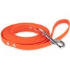 Firedog BioThane Vodítko 13 mm 2 m s rúčkou oranžové
