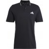 Pánske polo tričko adidas, ESSENTIALS 3-STRIPES PIQUÉ POLO čierna,biela S