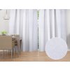 Biante Dekoračný záves TF-078 Ornamenty - studená biela 150x170 cm