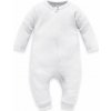 PINOKIO Overal na zips bez nožičiek Lovely Day uni biela bavlna vel.74