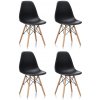 Aga 4x Jedálenská stolička MRWCH Čierna