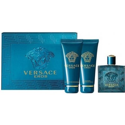 Versace Eros, Edt 50ml + 50ml sprchový gel + 50ml balzám po holení pre mužov