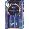 Nivea Moment of Care Nivea Creme Care upokojujúci sprchový gél 250 ml + Nivea Body Milk výživné telové mlieko 250 ml kozmetická sada