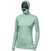 SENSOR MERINO DF dámske tričko dl.rukáv s kapucňou basil green Veľkosť: S termobielizeň