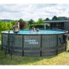 Summer Waves Elite bazén, šedý - rattan Ø 488x122 cm