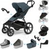 Set 10v1 Thule Urban Glide 4-wheel Dark Slate s magnetickou sponou + madlo + vanička Dark Slate + pláštenky a moskytiéry Thule + Autosedačka Thule Maple Black s ISOFIX základňou Thule Alfi a adaptérmi