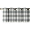 Dekoria Krátky záves na kolieskach, sivo-biele veľké káro, 130 x 40 cm, Quadro, 136-13