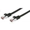 C-TECH CB-PP6F-025BK patch, Cat6, FTP, 0,25m, černý