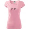 Ekg rugby - Dámske tričko Pure - 2XL ( Ružová )