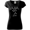 Barová chémia - pivo - Dámske tričko Pure - XL ( Čierna )